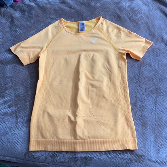 Gymshark Vital Seamless 2.0 T-Shirt Yellow Marl - Picture 1 of 5